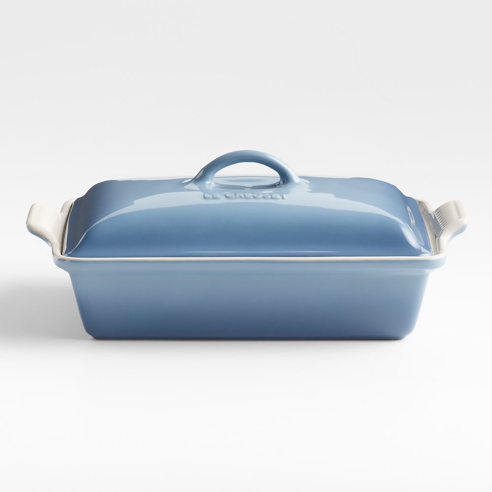 Le Creuset Heritage 4-Qt. Chambray Rectangular Casserole Dish with Lid