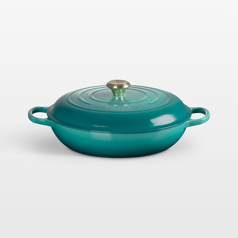 Le Creuset Signature 5-Qt. Riviera Enameled Cast Iron Round Braiser