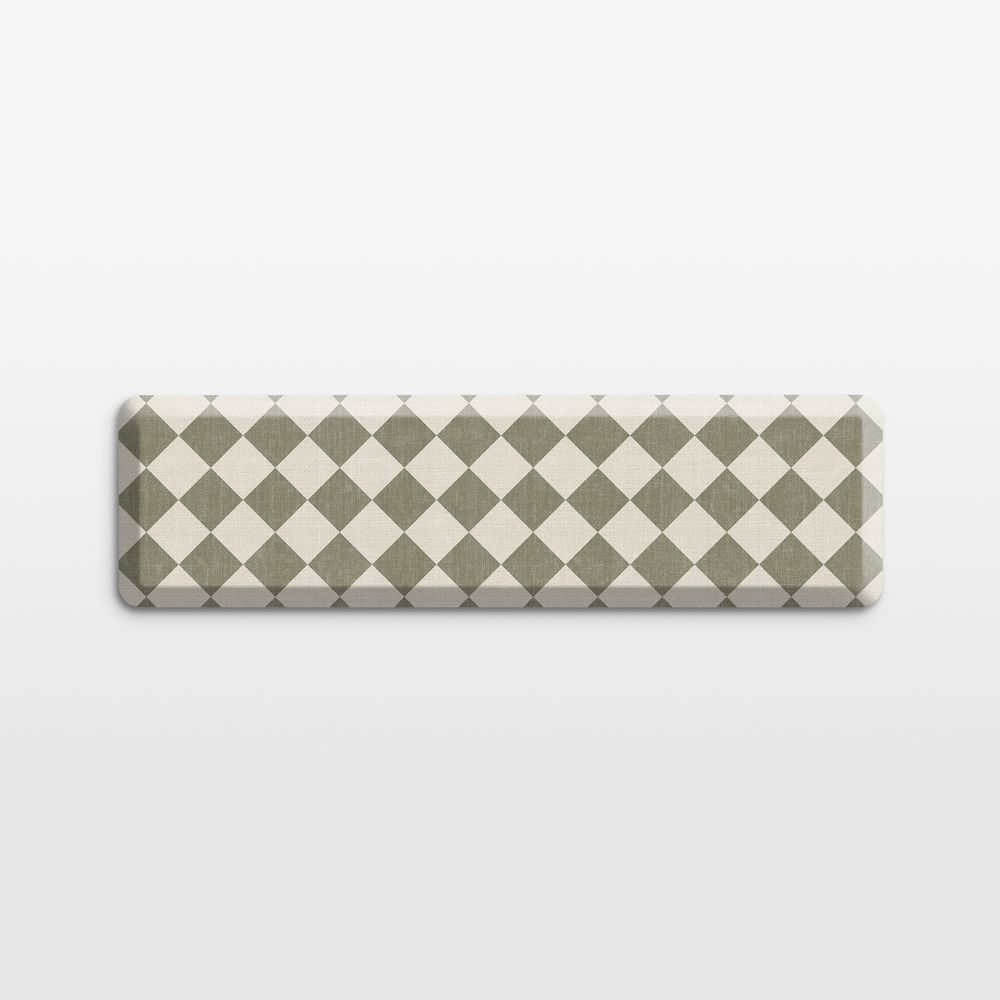 GelPro Diamond Green Comfort Kitchen Mat, 20"x72"
