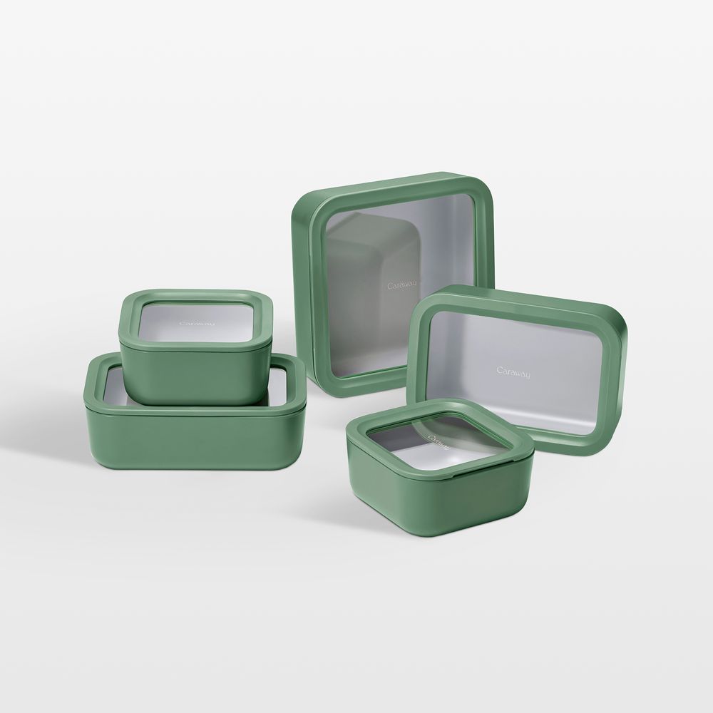 Caraway Sage 13-Piece Glass Food Storage Set
