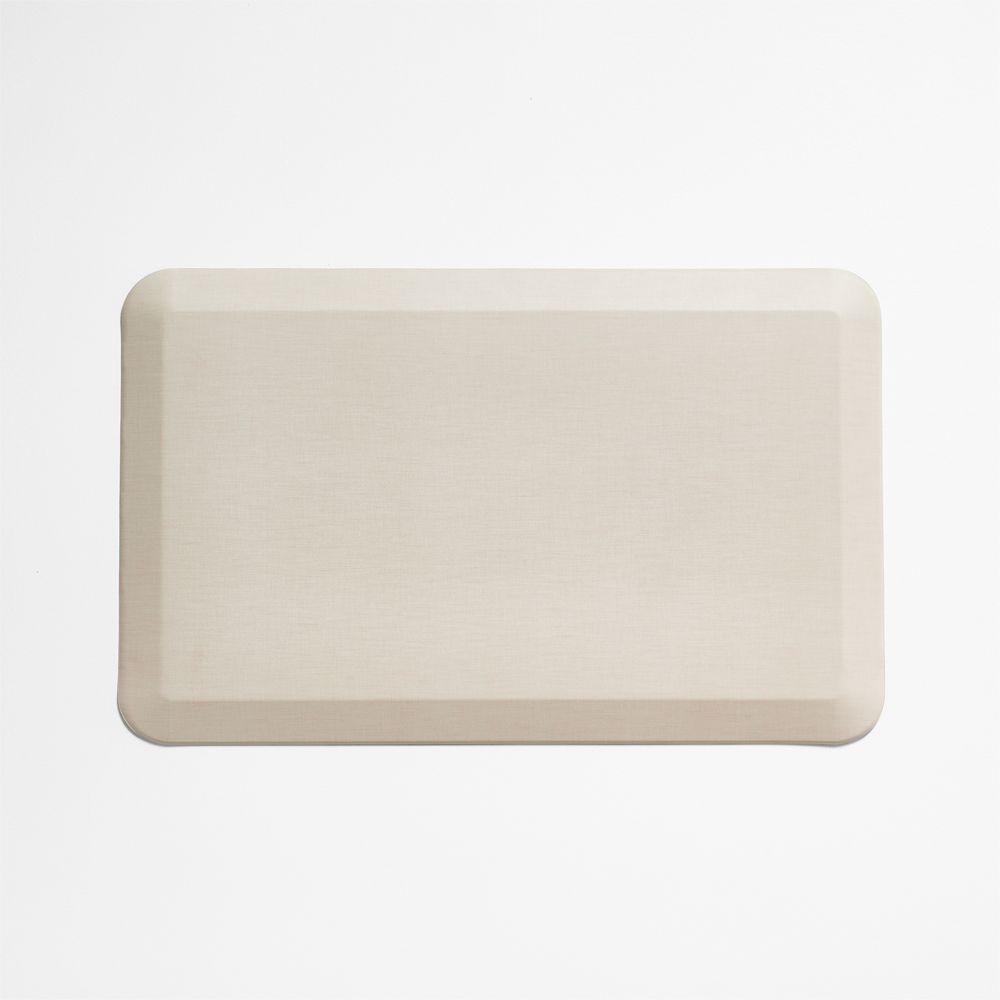Crate & Barrel GelPro Comfort Natural Flax Kitchen Mat, 20"x32"