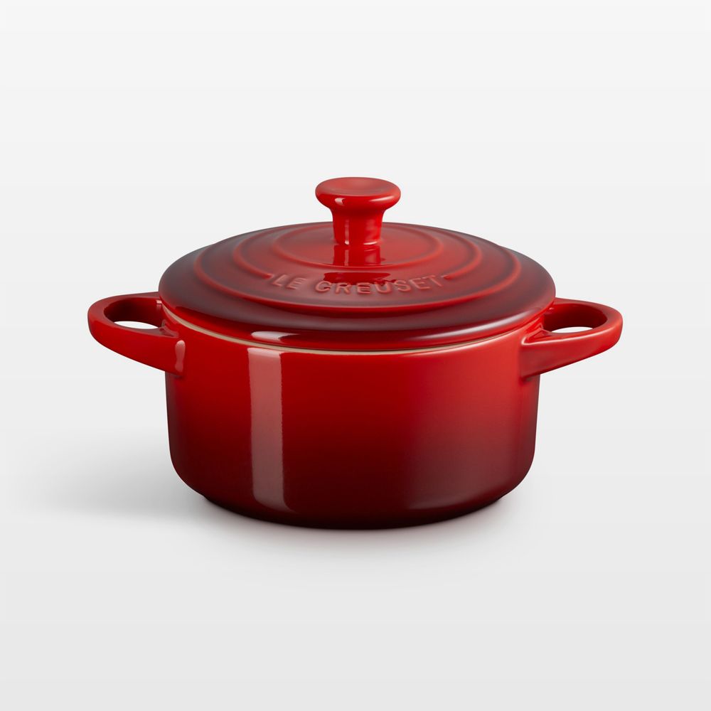 Le Creuset 24-Oz. Cerise Round Mini Cocotte with Lid