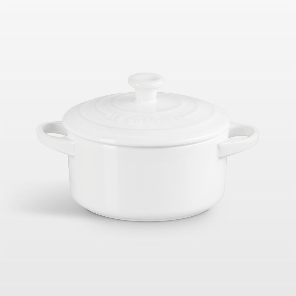 Le Creuset 24-Oz. White Round Mini Cocotte with Lid