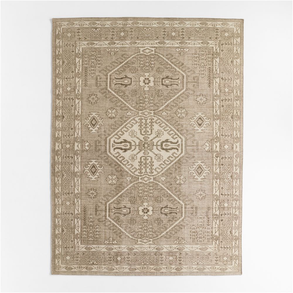 Naples Performance Traditional Ivory Handknotted Area Rug