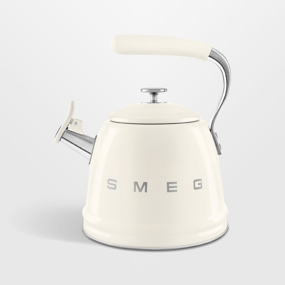 SMEG Cream Retro Whistling Stovetop Kettle