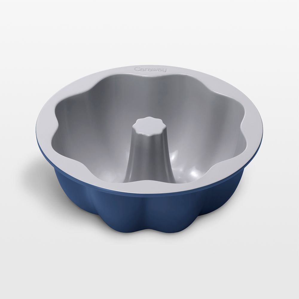 Caraway Navy 9.5" Ceramic Nonstick Fluted Cake Pan