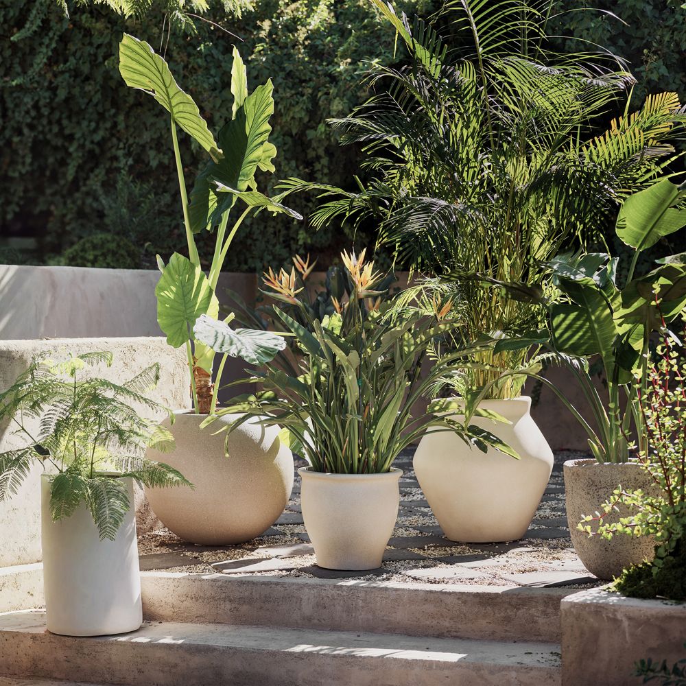 Alternative view of Veridia Sand Indoor/Outdoor Ficonstone Planters