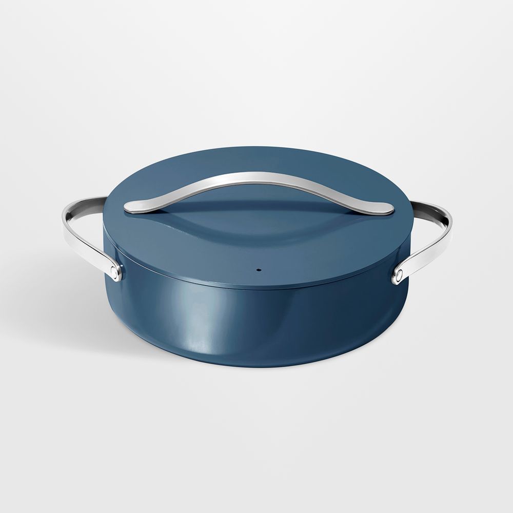 Caraway Cookware Plus 6-Qt. Navy Ceramic Nonstick Rondeau Pan