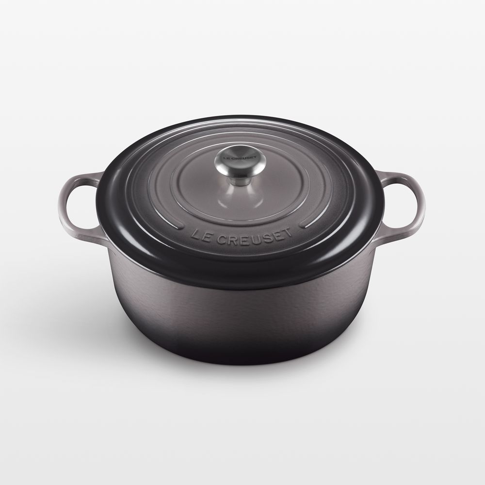 Le Creuset Signature Oyster 13.25-Qt. Enameled Cast Iron Round Dutch Oven