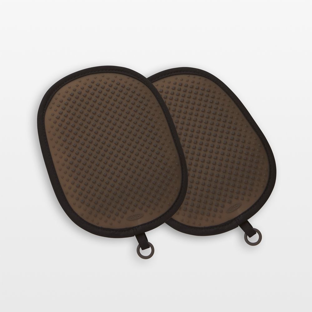 OXO Black Silicone Pot Holder, Set of 2