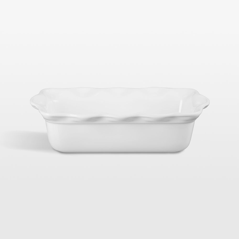 Le Creuset Heritage White Fluted Ceramic Loaf Pan