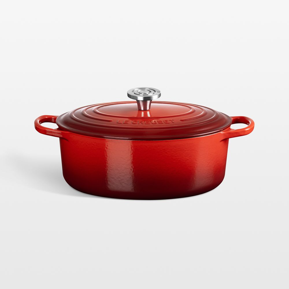 Le Creuset Signature 5-Qt. Cerise Enameled Cast Iron Oval Dutch Oven