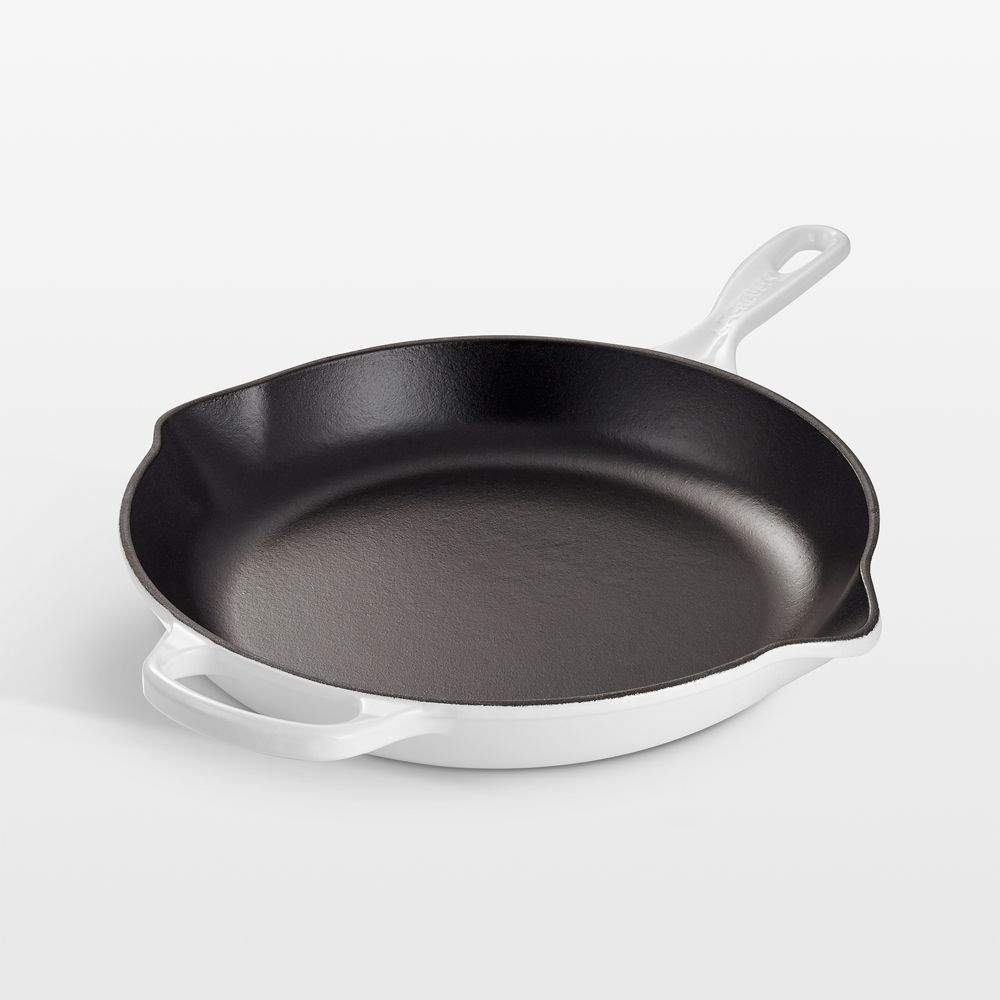 Le Creuset Signature 11.75" White Enameled Cast Iron Skillet