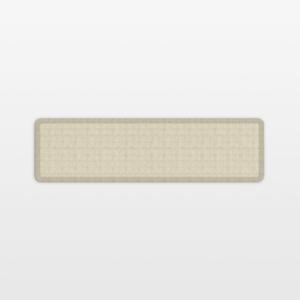 GelPro Designer Comfort Tweed Antique White Kitchen Mat, 20"x72"
