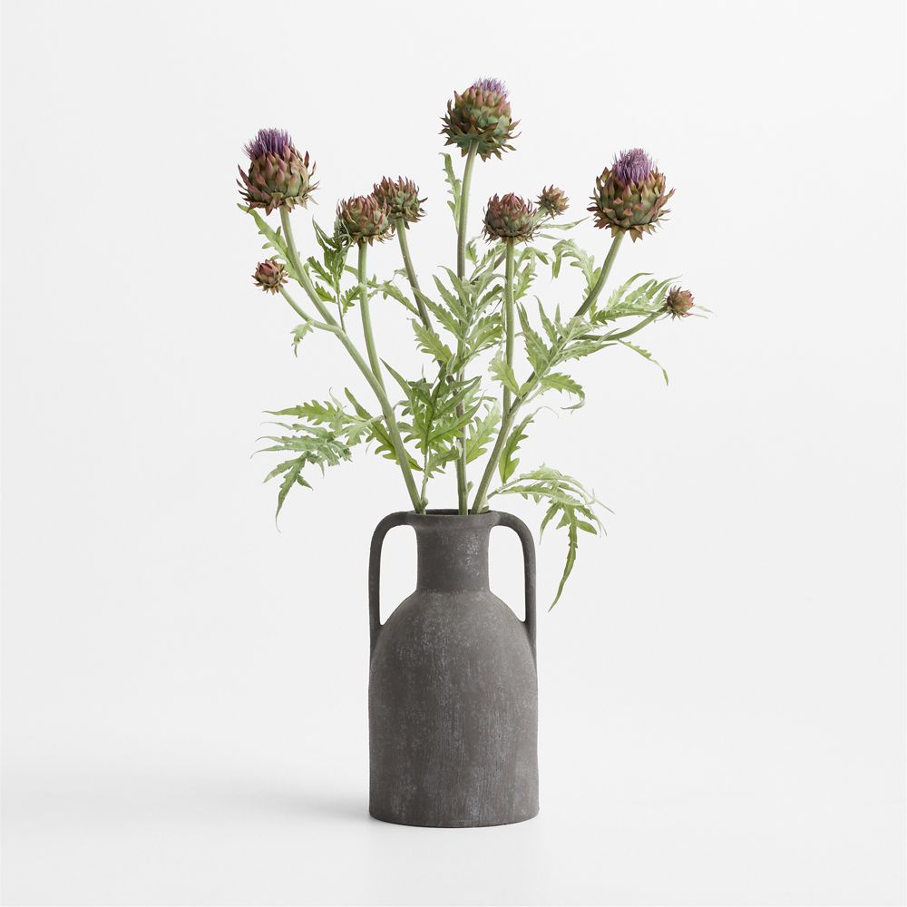 Faux Thistle Stem with Buds 37"