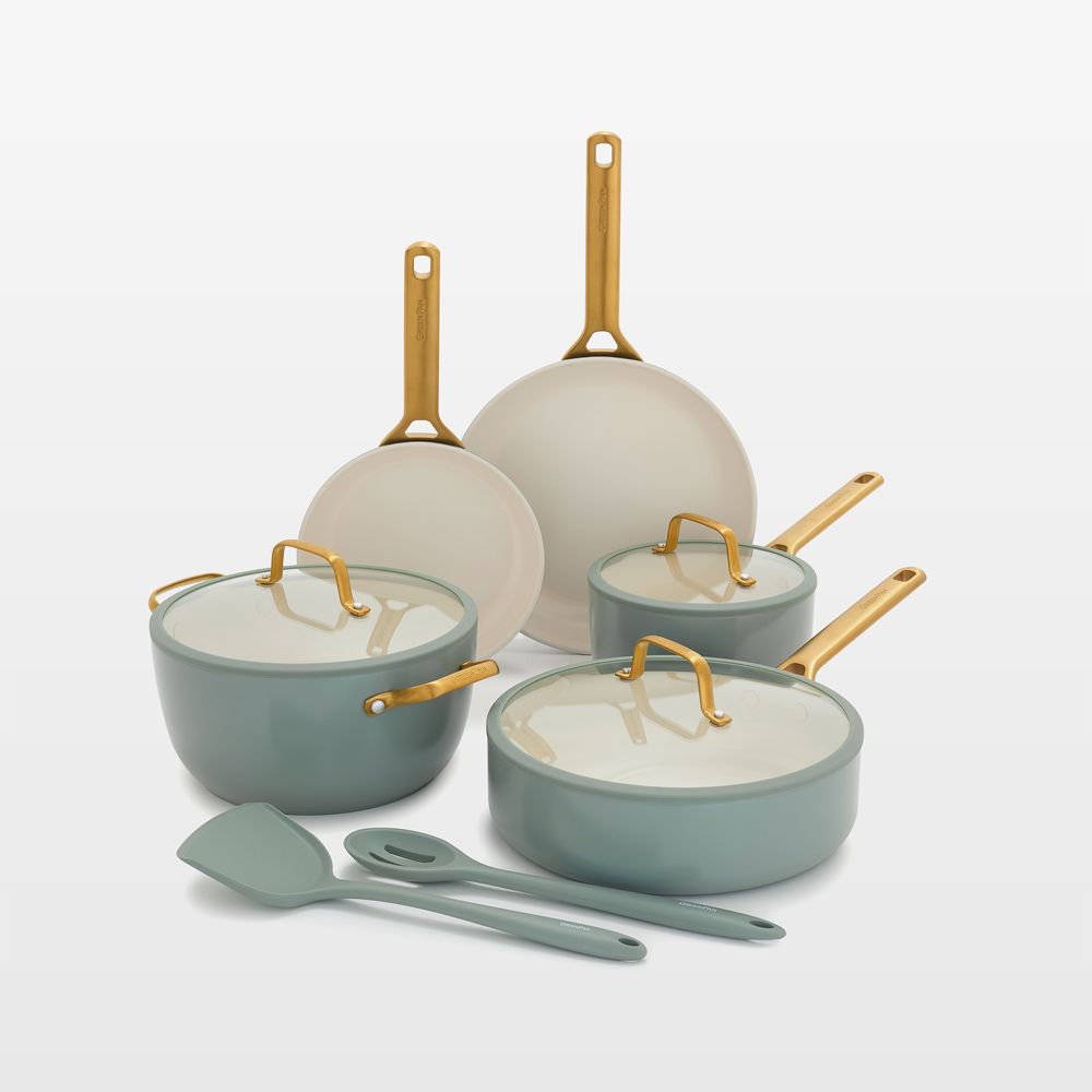 GreenPan Reserve Pro Moss 10-Piece Ceramic Nonstick Cookware Set