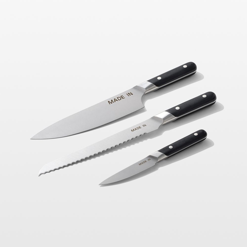 Made In Truffle Black 3-Piece Knife Set