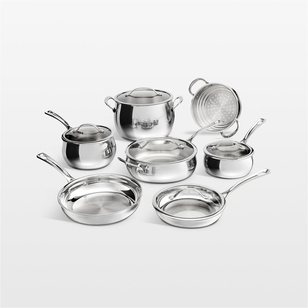 Cuisinart PureClad Triple-Ply Stainless Steel 12-Piece Cookware Set
