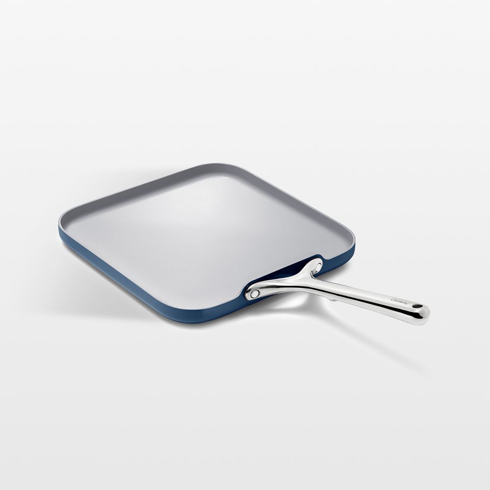 Caraway Navy Ceramic Nonstick Square Griddle Pan