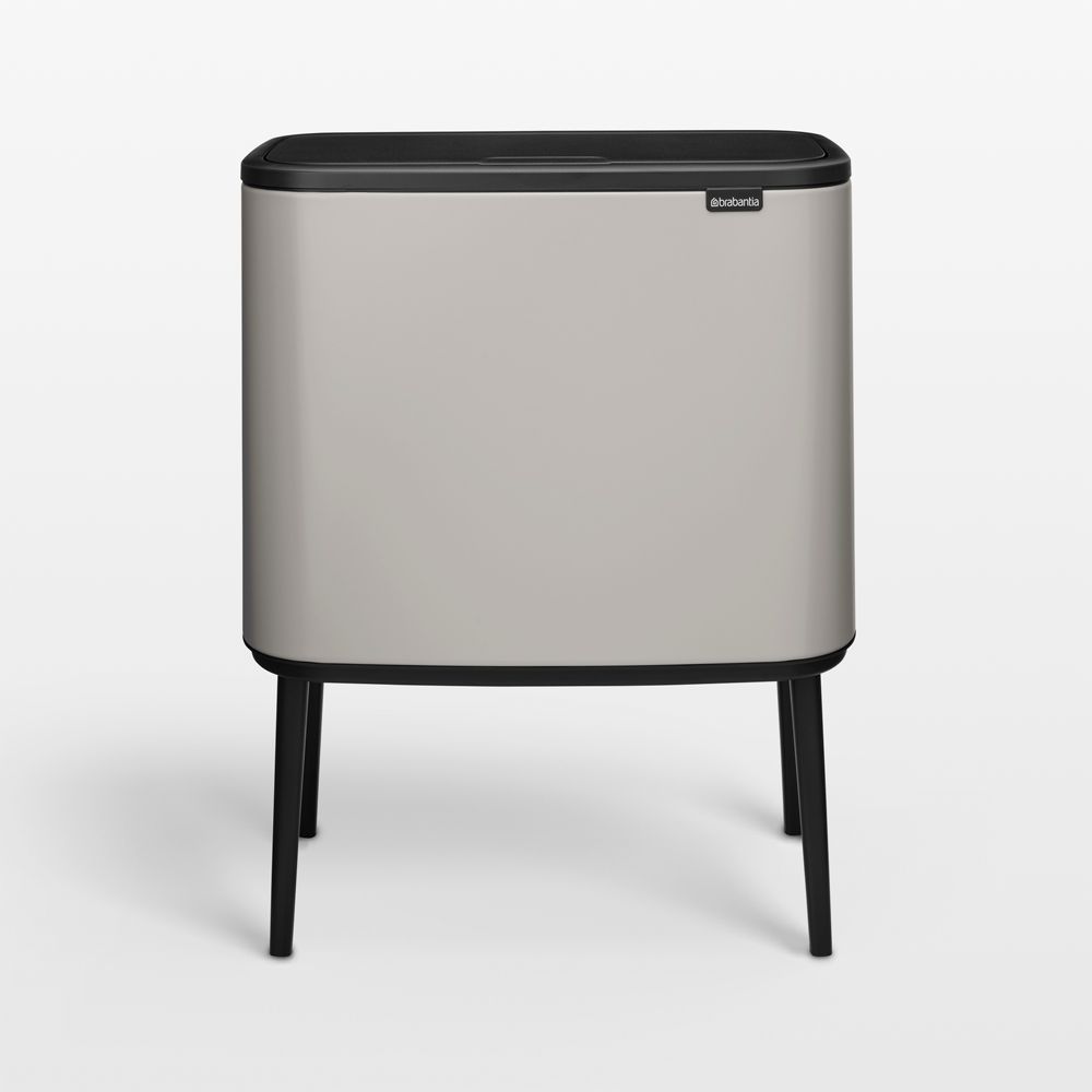 Brabantia Soft Gray Bo Touch Dual Recycling Bin