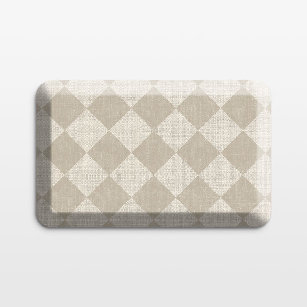 GelPro Diamond Beige Comfort Kitchen Mat, 20"x32"
