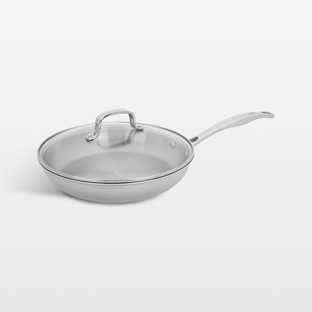 HENCKELS Clad H3 10" Stainless Steel Fry Pan with Lid