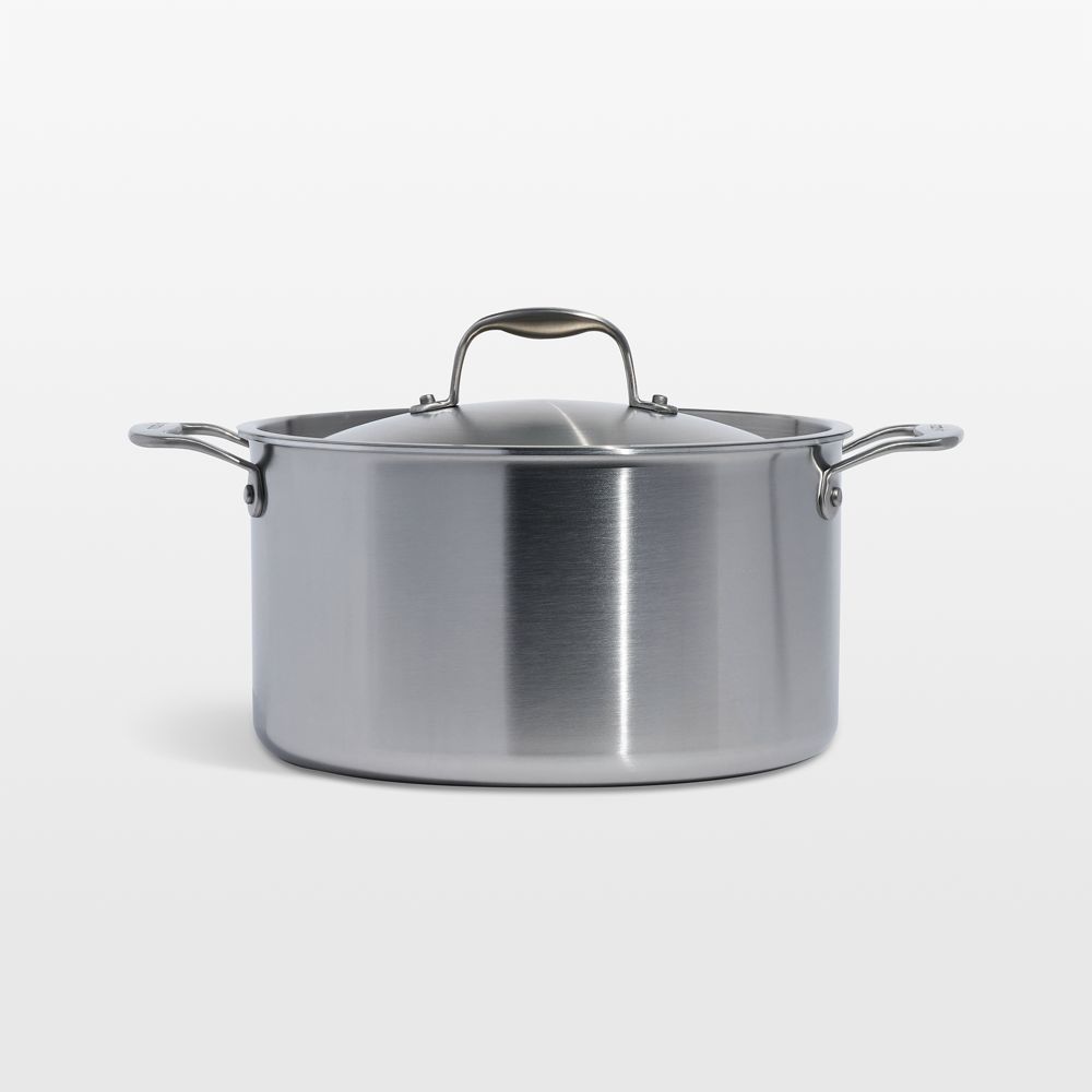 Made In Stainless Clad 8-Qt. Stockpot with Stainless Steel Hardware