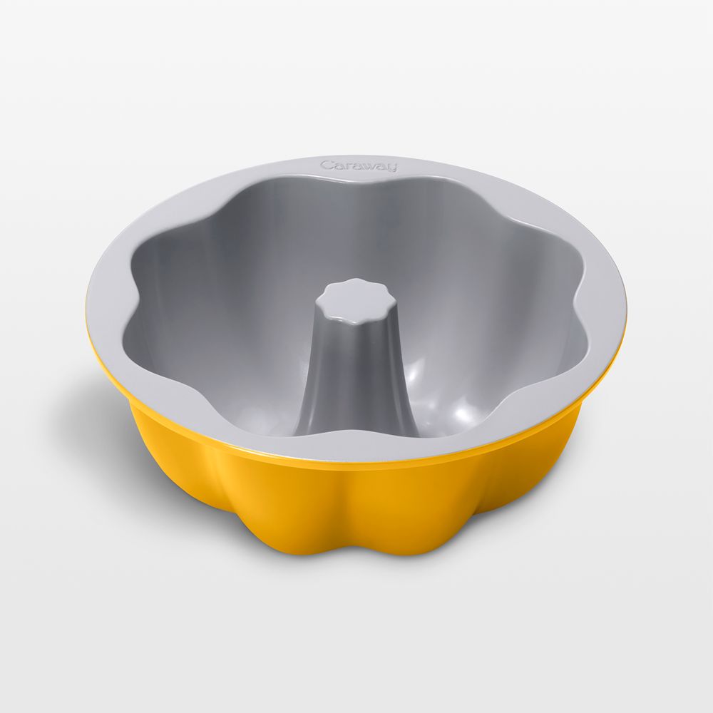 Caraway Marigold 9.5" Ceramic Nonstick Fluted Cake Pan