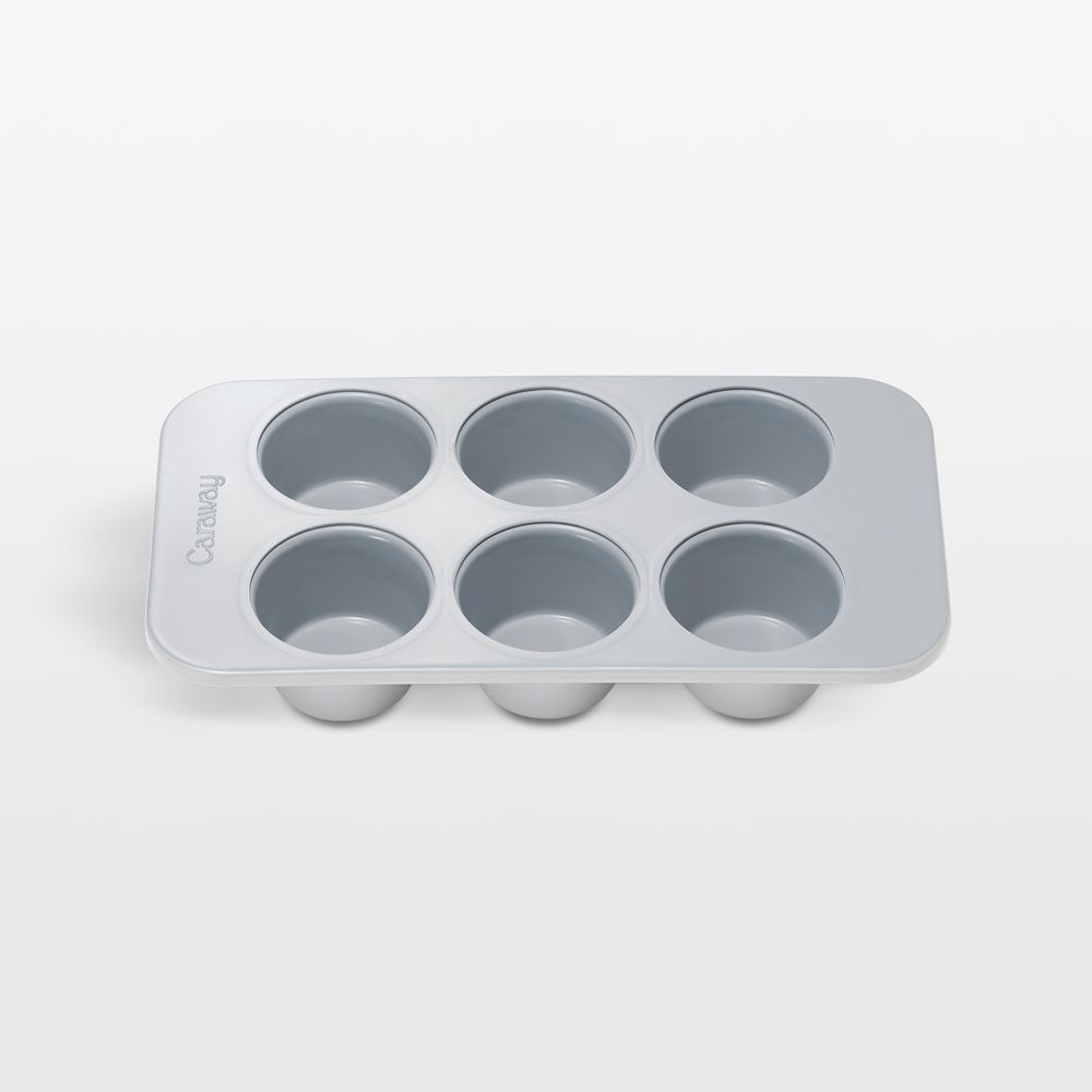 Caraway Grey Ceramic Nonstick 6-Cup Muffin Pan