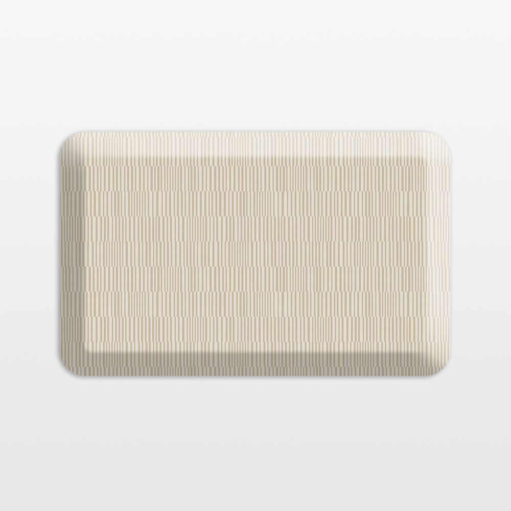 GelPro OffSet Beige Comfort Kitchen Mat, 20"x32"