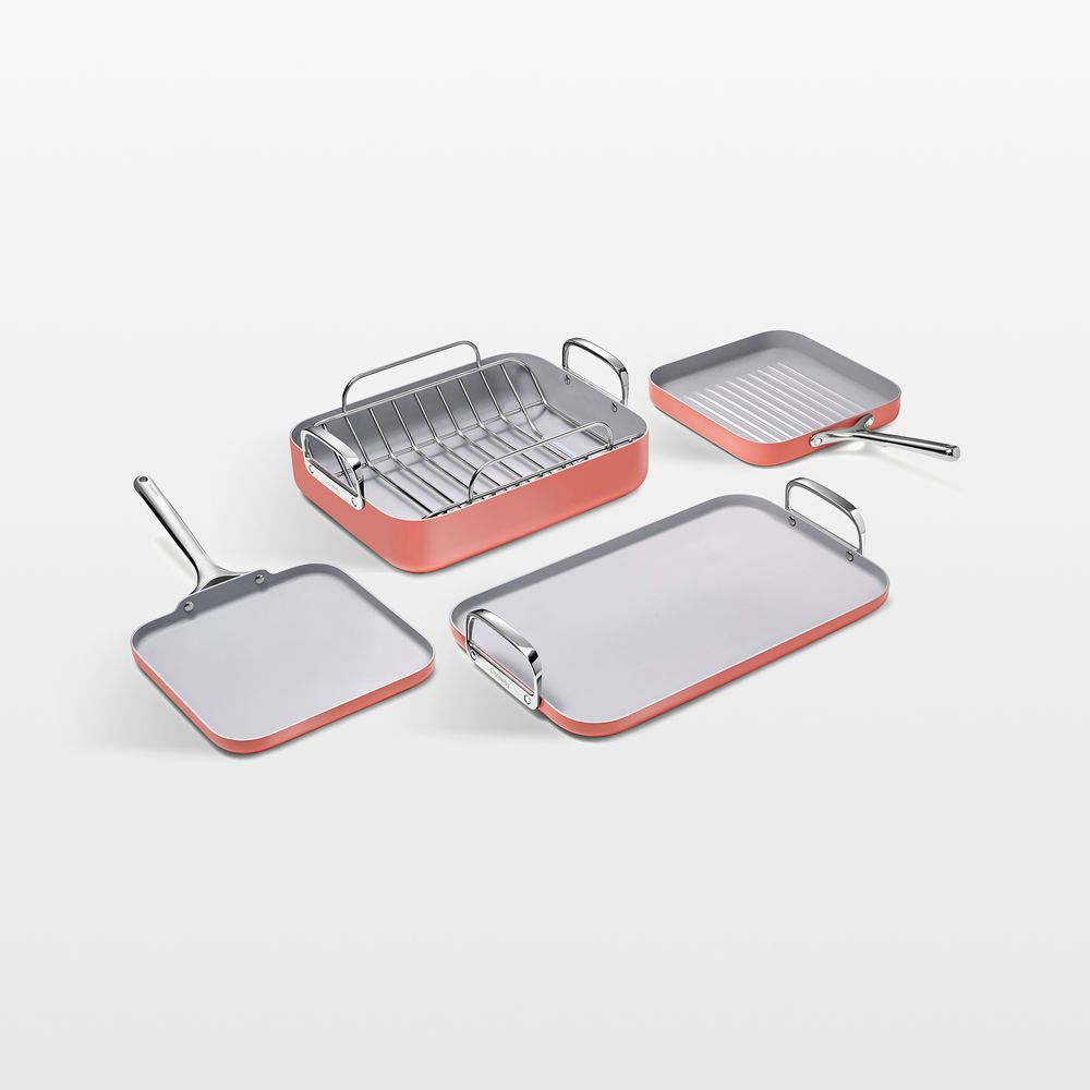Caraway Perracotta Ceramic Nonstick 7-Piece Cookware Set