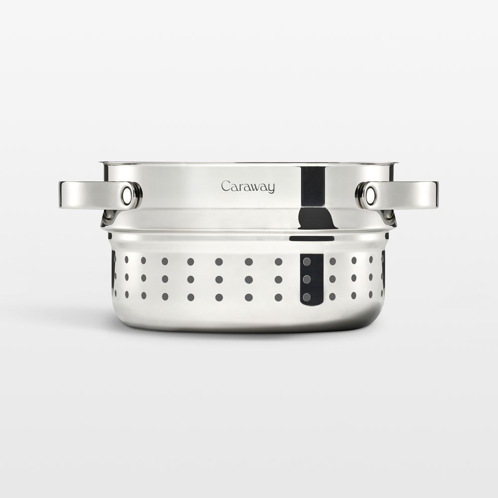 Caraway Stainless Steel 3-Qt. Saucepan Steamer