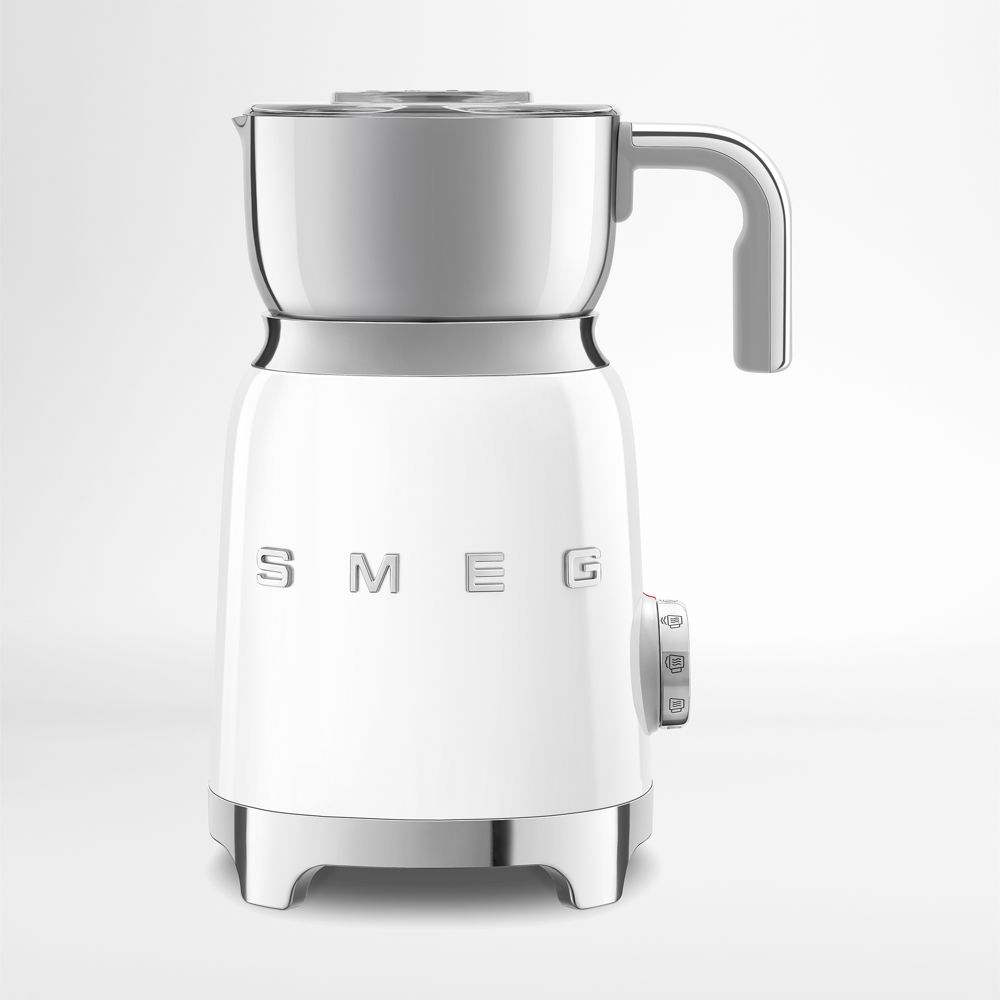 SMEG White Retro Milk Frother