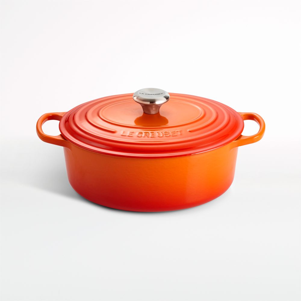 Le Creuset Signature 5-Qt. Flame Enameled Cast Iron Oval Dutch Oven