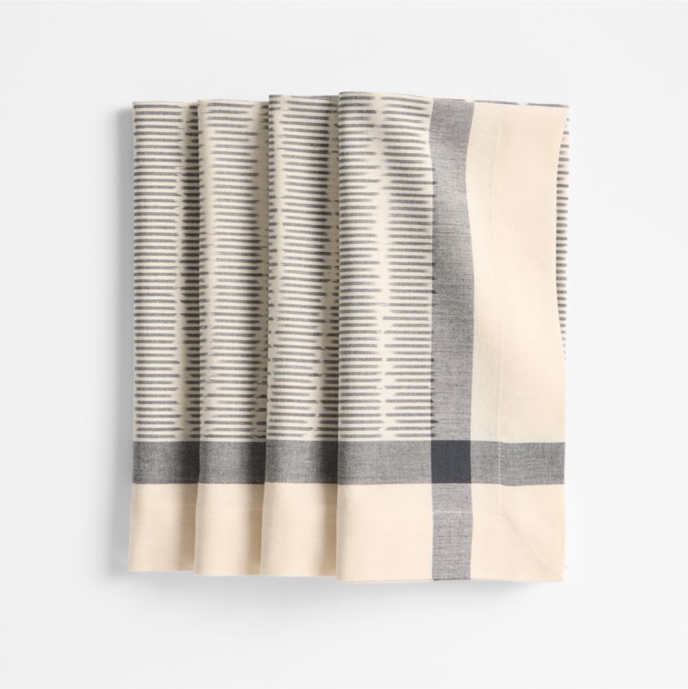Indigo Blue Ikat Napkins, Set of 4