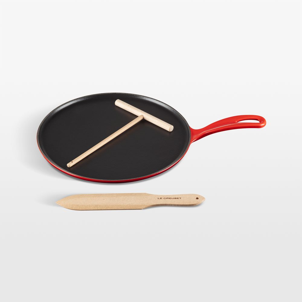 Le Creuset Heritage Traditional Round 10.25" Cerise Crepe Pan