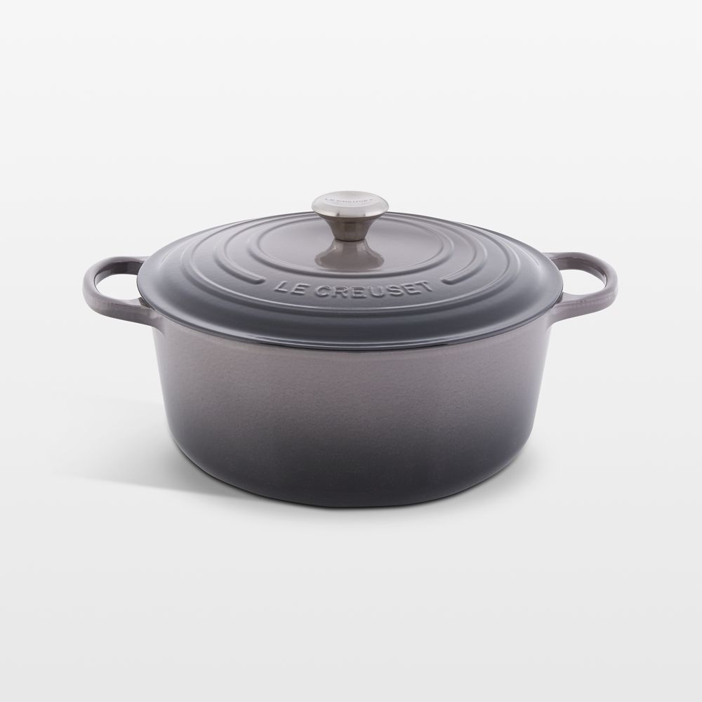Le Creuset Signature 9-Qt. Oyster Enameled Cast Iron Round Dutch Oven