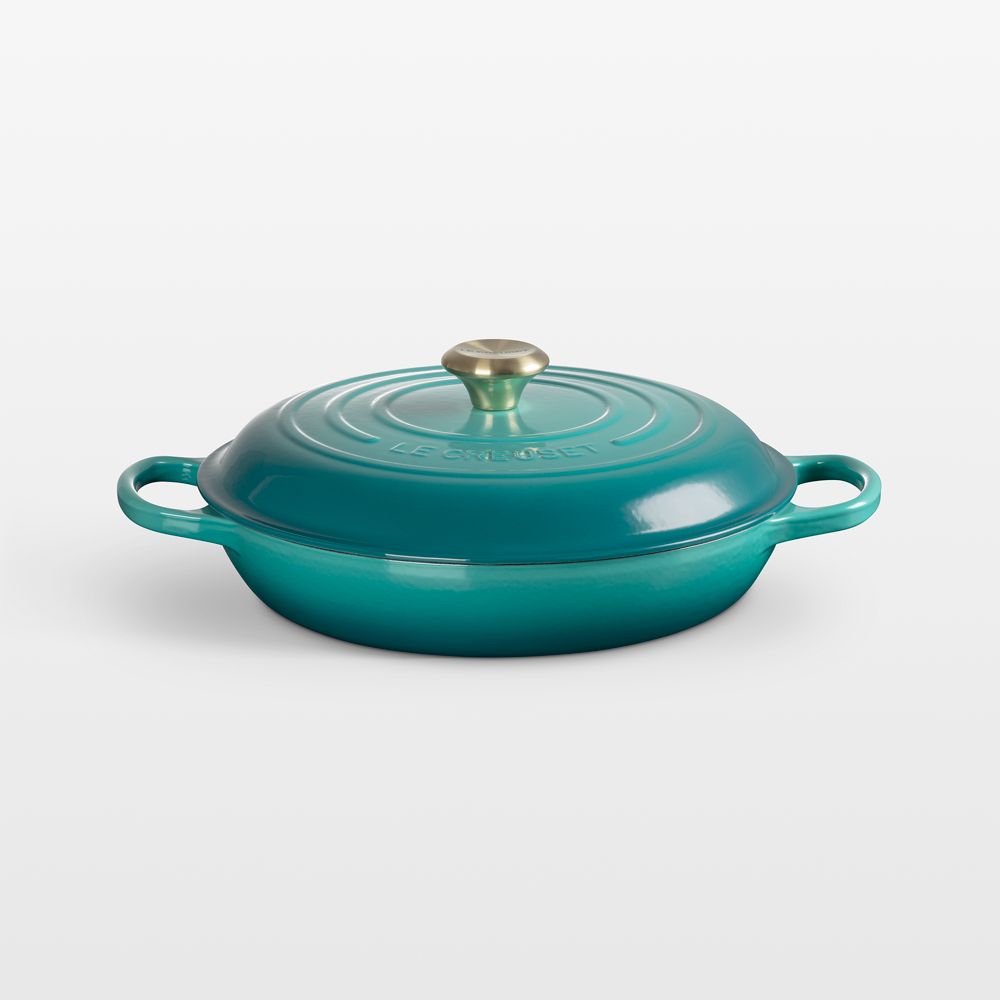 Le Creuset Signature 3.5-Qt. Riviera Enameled Cast Iron Round Braiser