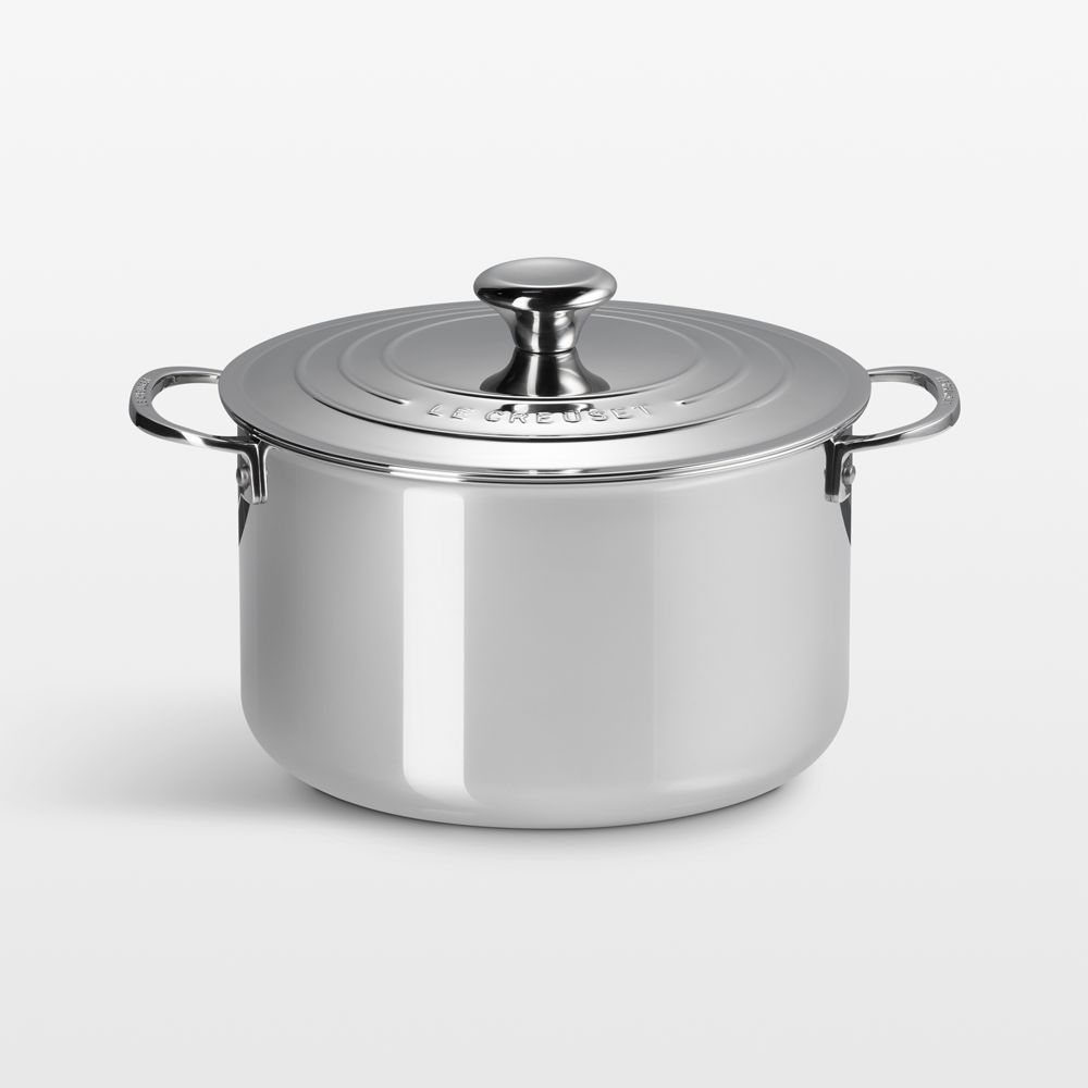 Le Creuset Signature Stainless Steel 7-Qt. Stock Pot with Lid