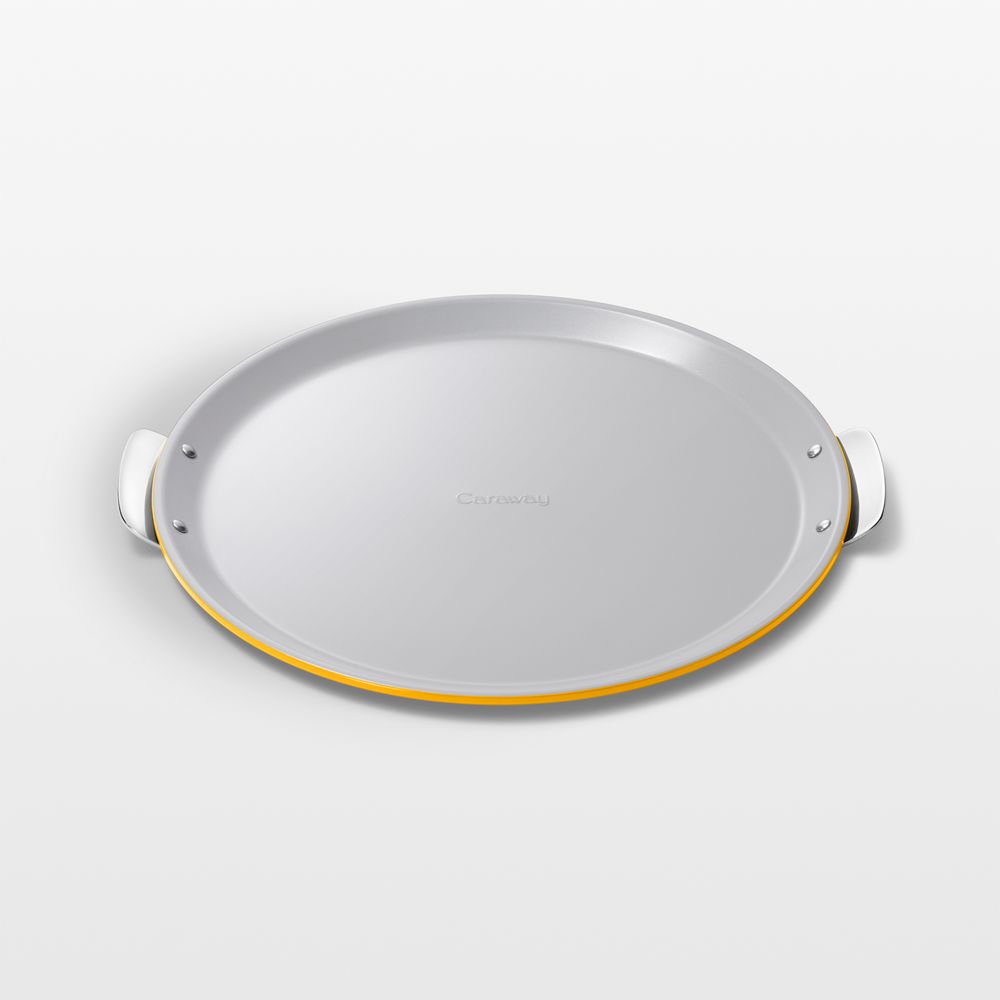 Caraway Marigold 15" Ceramic Nonstick Pizza Pan