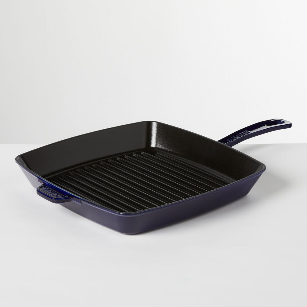 Staub Dark Blue 12" Square Grill Pan