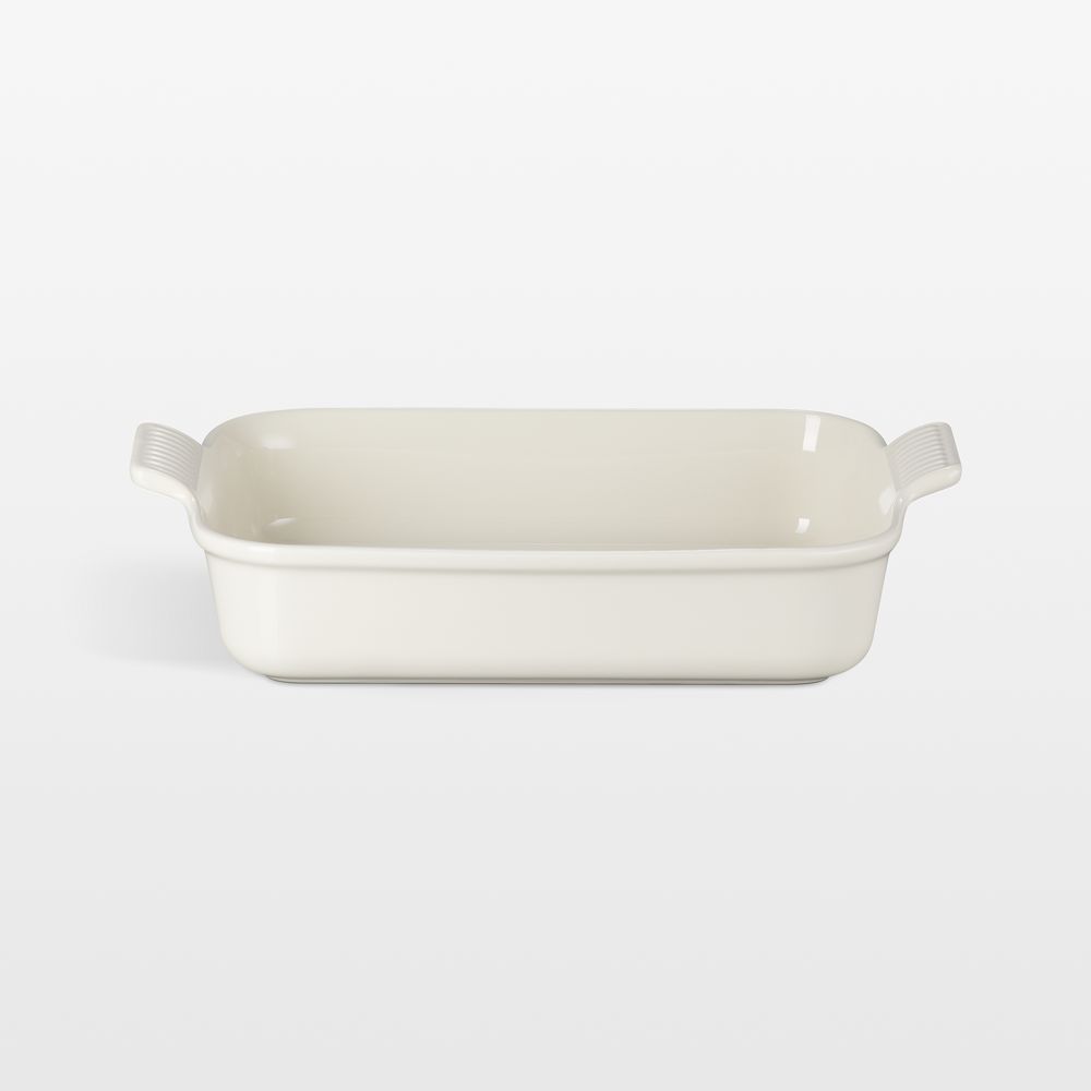 Le Creuset Heritage 4-Qt. Cream Rectangular Ceramic Baking Dish