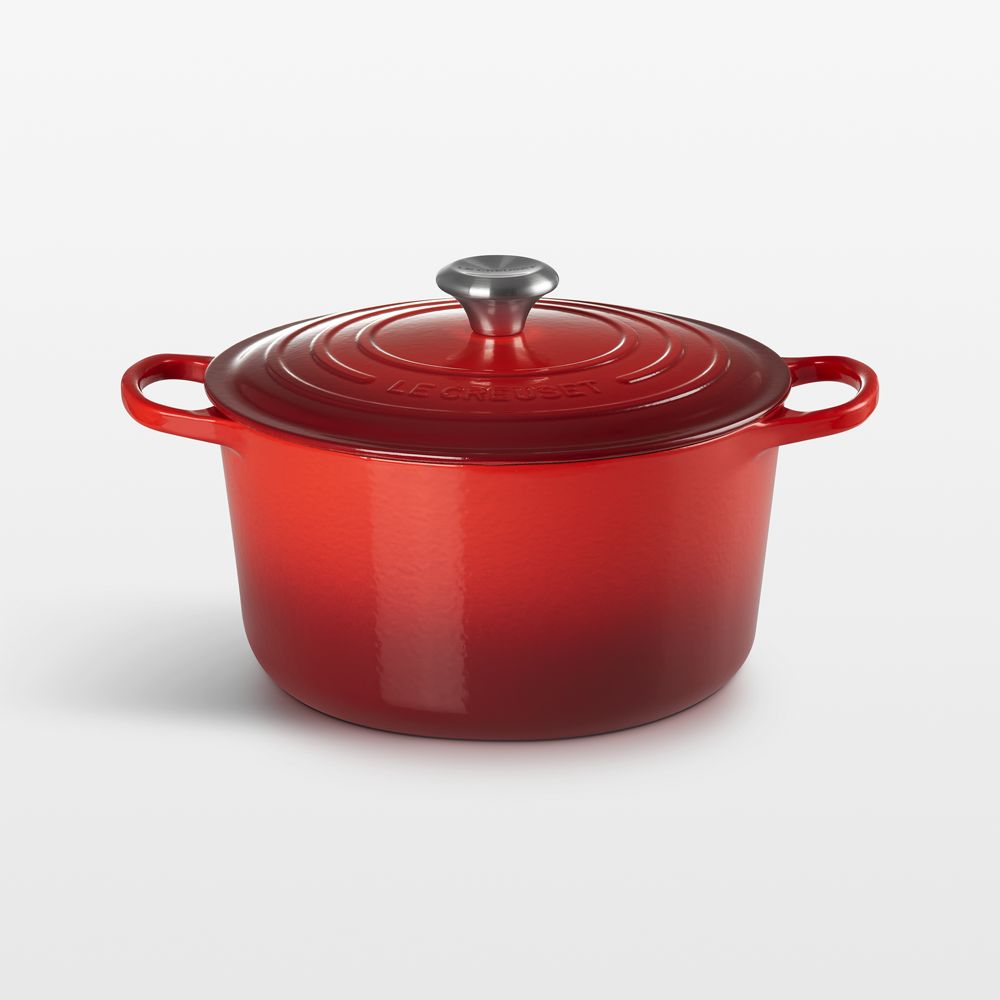 Le Creuset Signature 6.5-Qt. Cerise Enameled Cast Iron Deep Round Dutch Oven