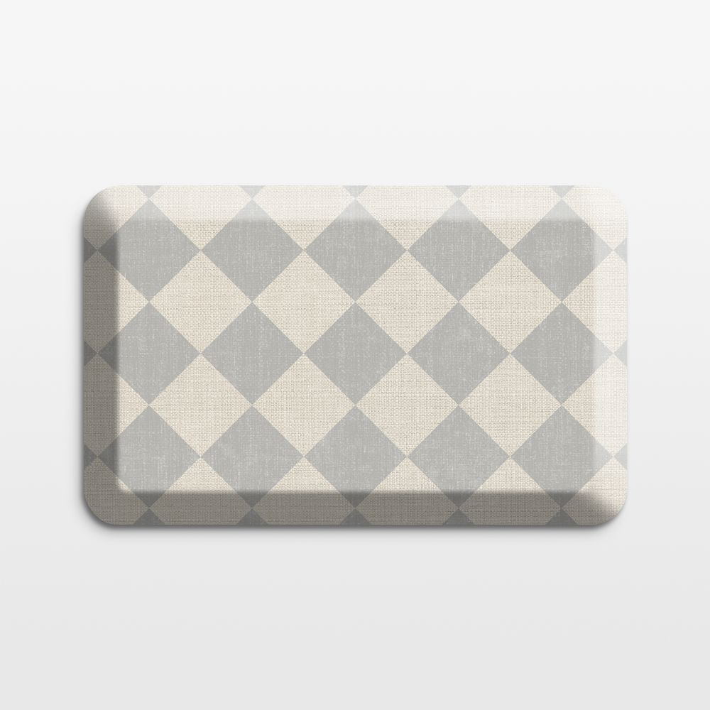 GelPro Diamond Grey Comfort Kitchen Mat, 20"x32"