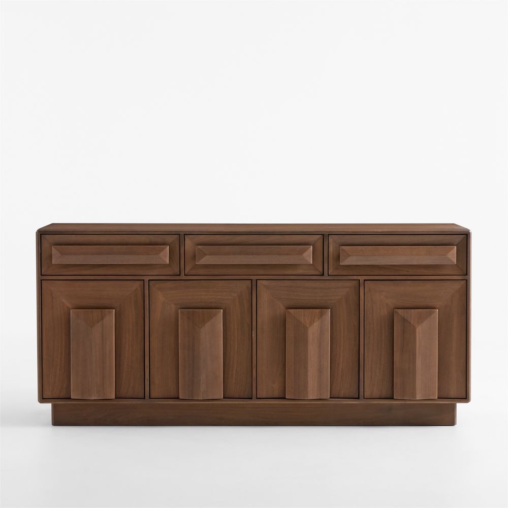 Eldon 72" Natural Walnut Wood Credenza