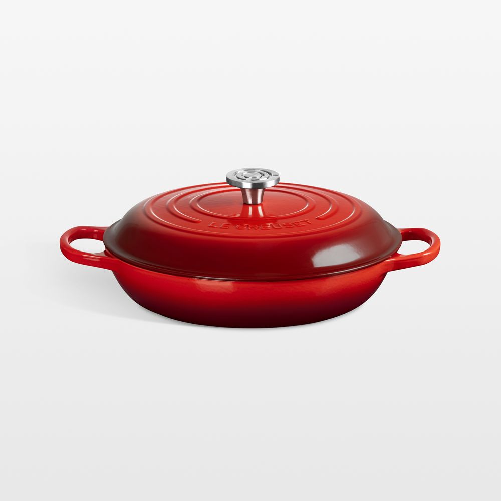 Le Creuset Signature 5-Qt. Cerise Enameled Cast Iron Braiser