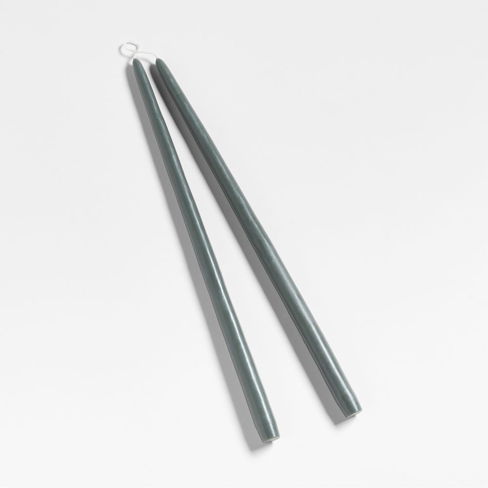 Duck Green 18" Dipped Taper Candles, Set of 2