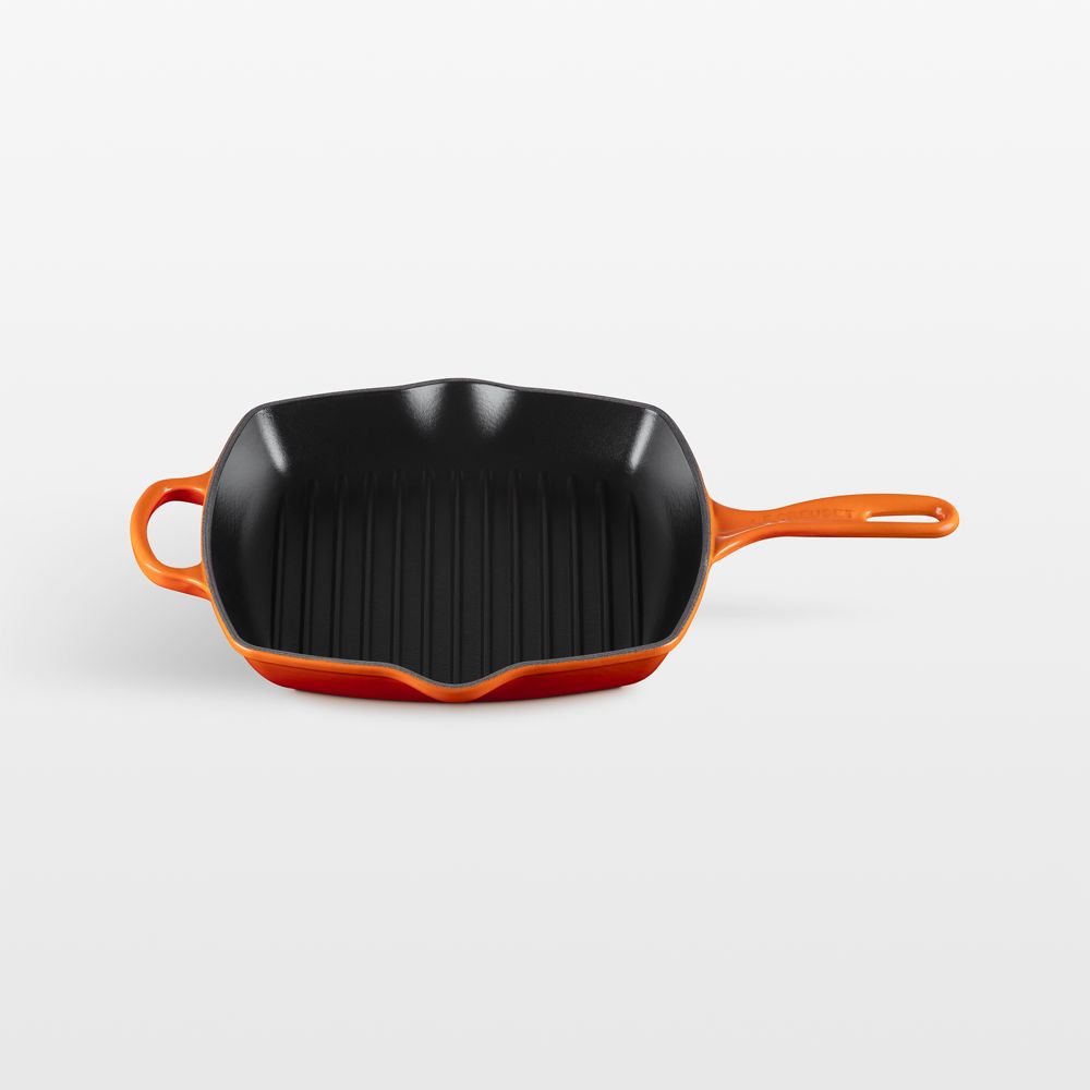 Le Creuset Signature 10.25" Flame Enameled Cast Iron Square Grill Pan