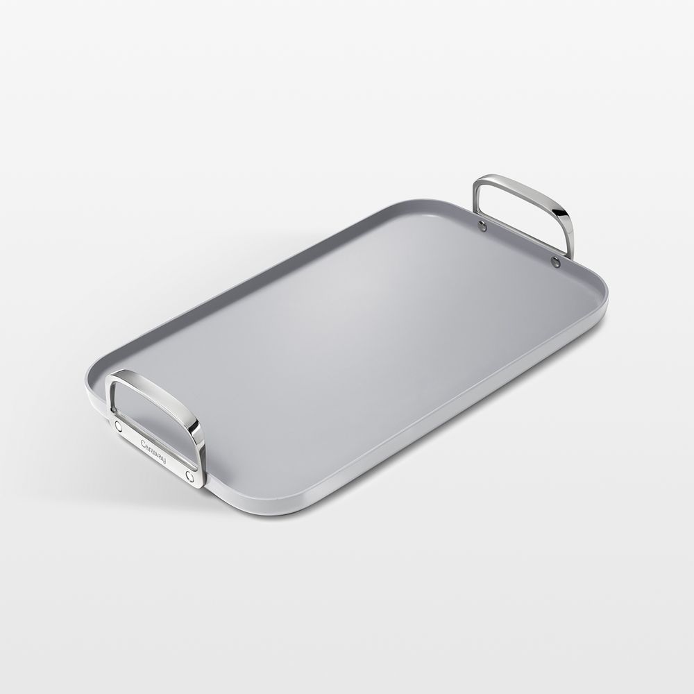 Caraway Grey Ceramic Nonstick Double Burner Griddle