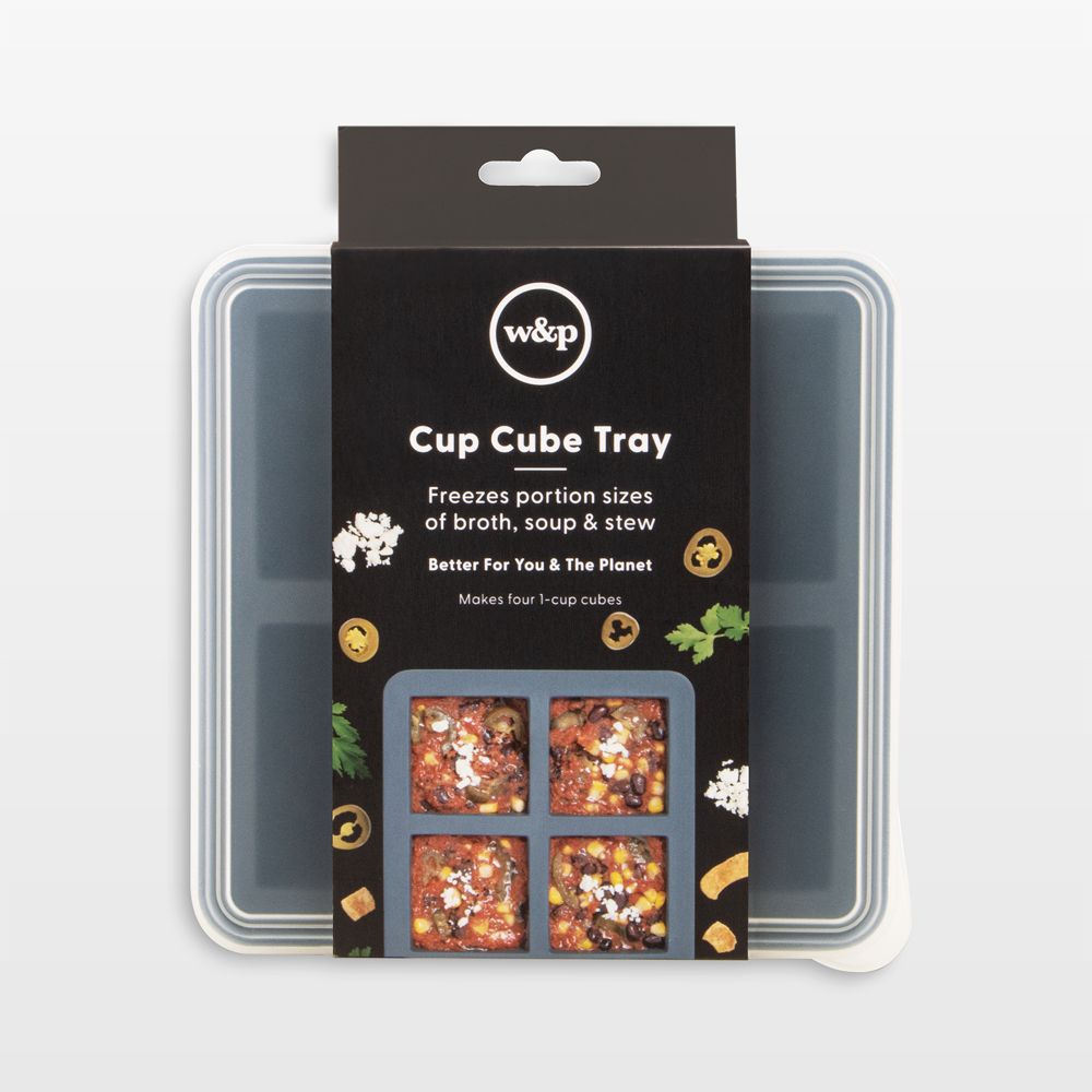W&P Freezer Cube 4-Cup Tray with Lid